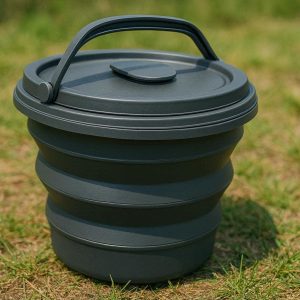12 Foldable Plastic Water Bucket with Lid Leak Proof for Outdoor Activities