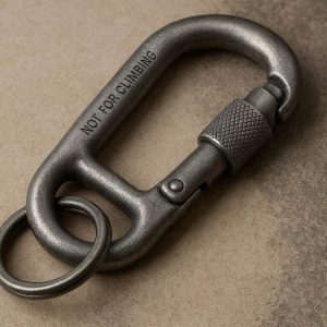 21 Heavy Duty Steel Carabiner Keychain Clip for Keys Tools and Outdoor Gear