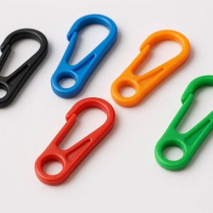 23 Small Plastic Carabiner Clip Set for Organizing Keys and Badges