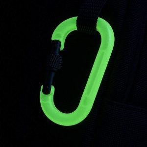 30 Glow in the Dark Safety Carabiner for Night Visibility on Bags